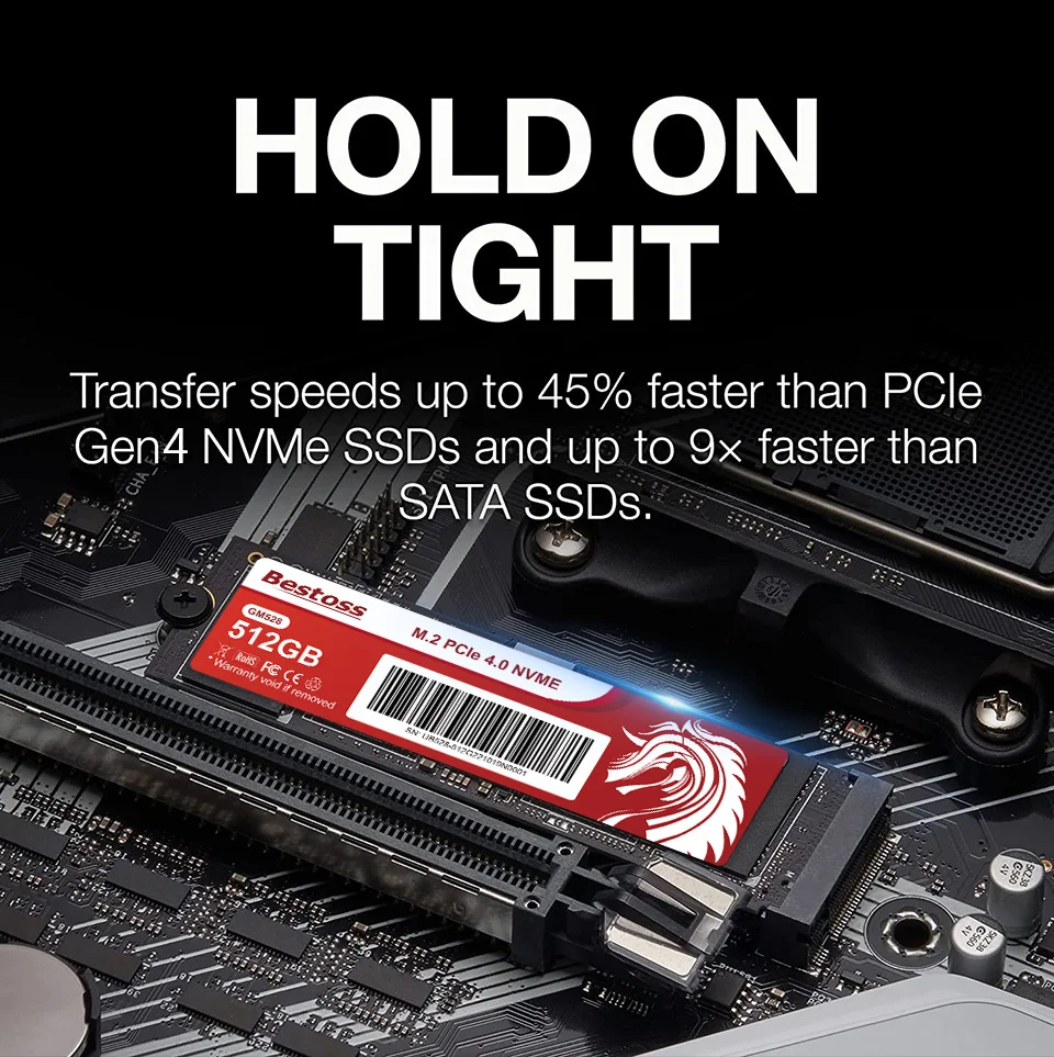 Bestoss Ssd Nvme 1TB Pcie Gen4 Ssd Nvme M2 2tb PS5 Internal Solid State Drives For Laptop Notebook GM52846