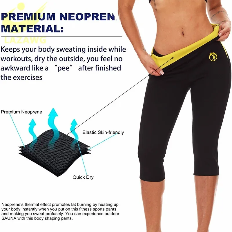 Chenye Shapers Pants Sauna Shapers Hot Sweat Sauna Effect Slimming Pants Shapewear  Workout Gym Leggings Fitness High Waist Pants