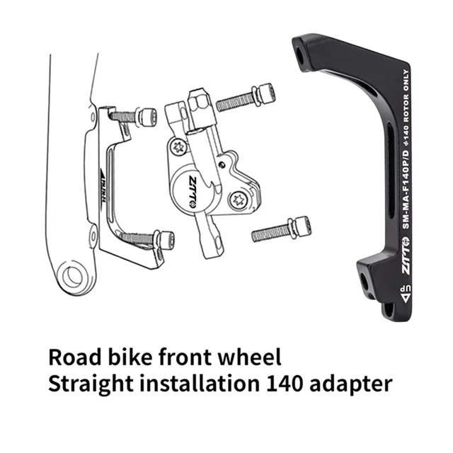 Bike Disc Brake Caliper Adapter Flat Mount To Post Mount Bicycle