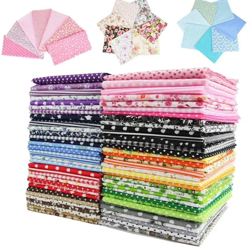7 Pcs/Set 50x50cm Sewing Cloth Telas Patchwork Quilt Fabrics Handmade Cotton Tissues Fabric For Needlework - 3