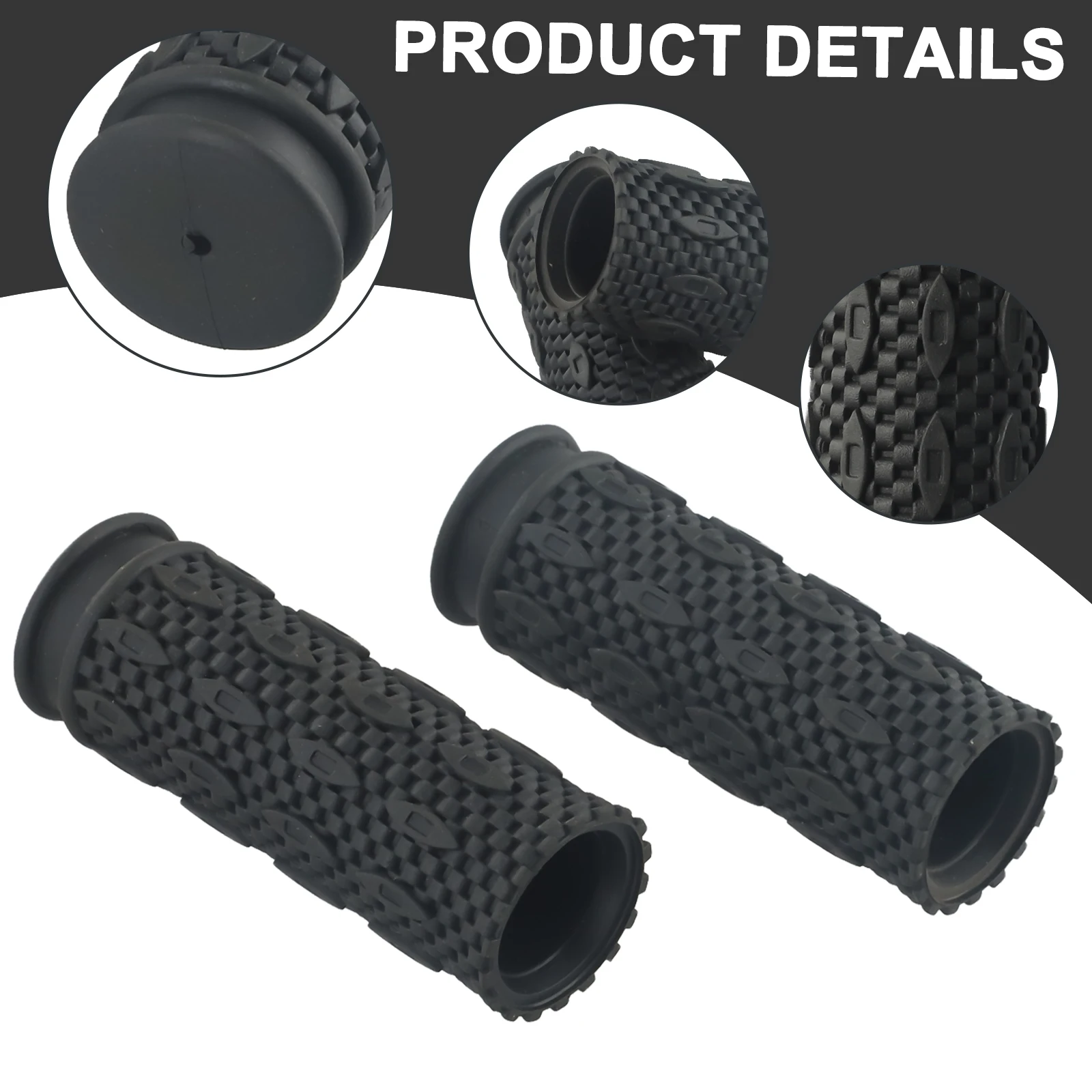 

Bicycle Handbar Grips Rubber Short Texture Non-slip 2.56in/85mm Cycling Handle Grips For Shift Turn Handle Parts Accessories