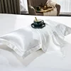 2PCS 100% Pure Silk Pillowcase Cool Real Natural Silk Pillow Covers Double-sided  Mulberry Silk Pillowcase Summer Washable 3