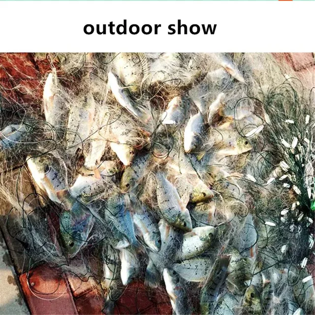 POUI COME DREAM Monofialment Nylon Fishing Net Single Layer Gill Net,Strong Line 0.13mm-0.17mm,H 2m-8m,Length 85m,Mesh 40mm-70mm 6
