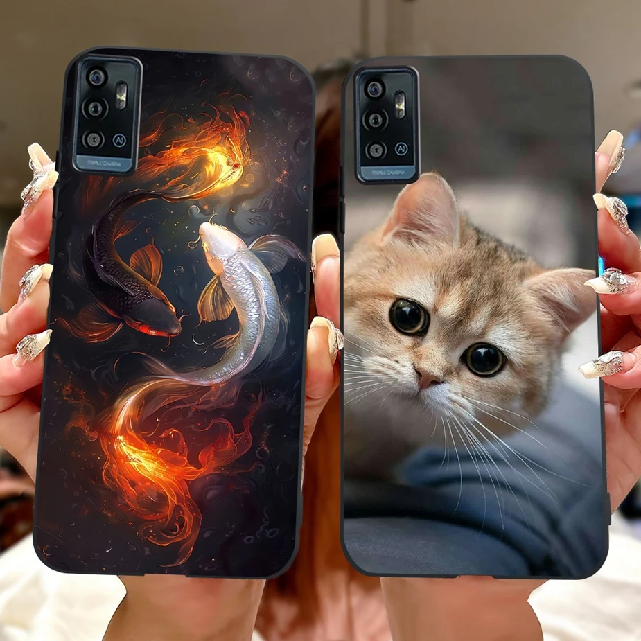 Cool Dragon Pattern Shockproof Soft TPU Phone Case