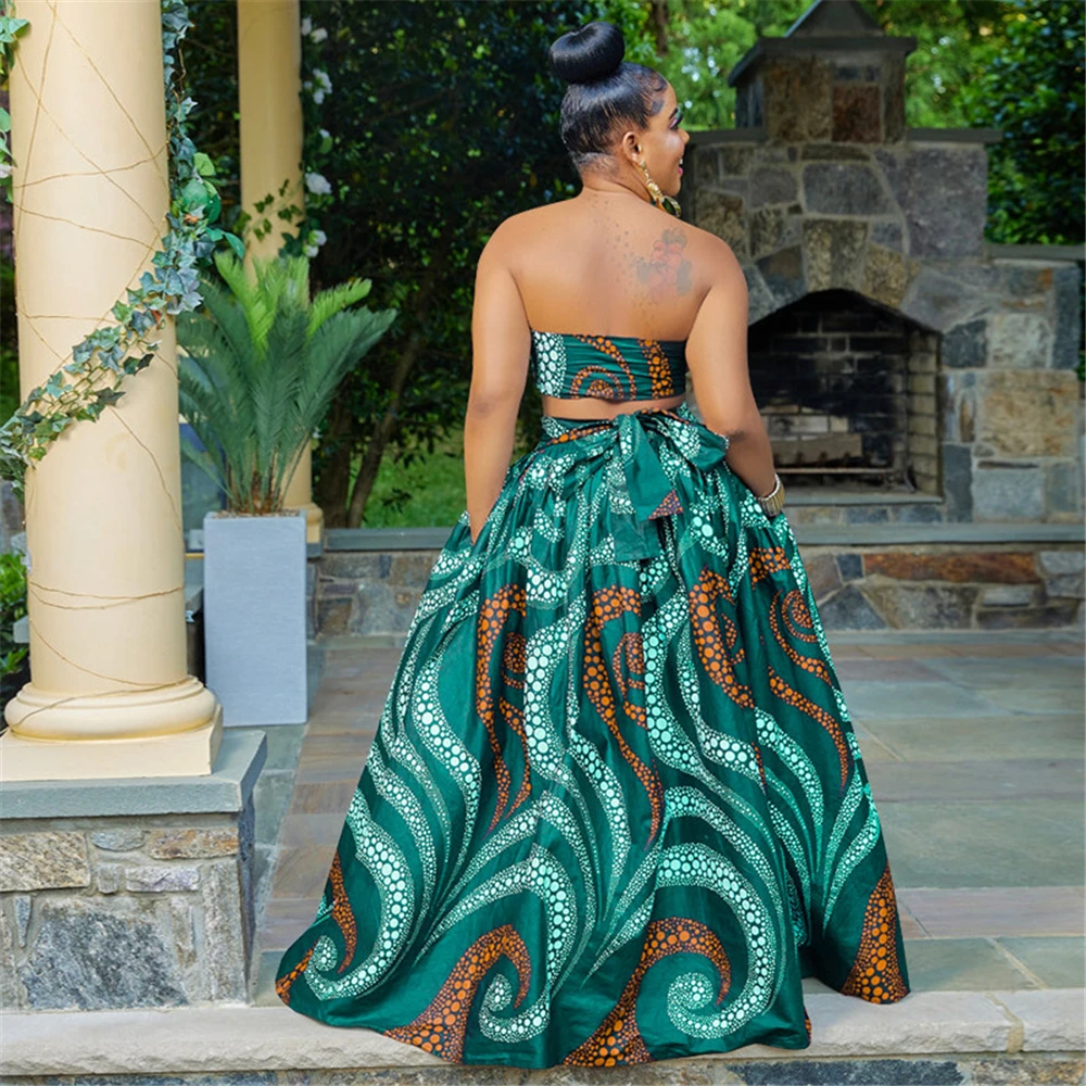 African Two Pieces Outfit, African Skirt Set,african Print Plus Size Outfit,  Clothing for Women,african Top and Skirt Outfit,women Clothing 