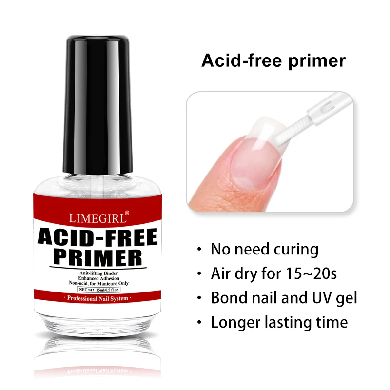 Nail Prep Dehydrator Gel And Acid Free Primer Adhesive Desiccant Acrylic Nails Bonder Gel Balancing Oil Skin Solutions Nail Gel Nail Primer Nail Dehydrator Gel Polish Base and Top Coat
