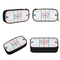 Hockey Is Life Rink Pencil Cases Large Storage Pen Bags Pen Box Pencil Pouch For Boys Girls Students Stationery School Office 2