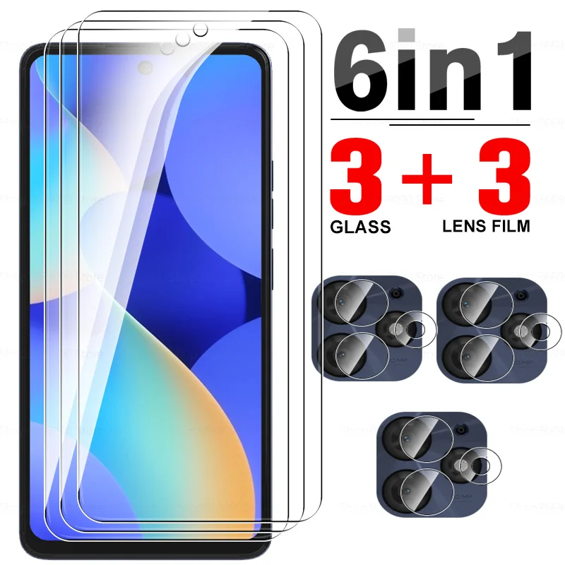 

6in1 Tempered Glass For Tecno Spark 10 Pro 4G Lens Glass Screen Protectors For Tecno Spark 10 5G 4G 10C Spark10 Protective Glass