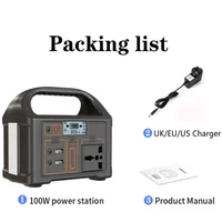 jsdsolar 100W centrale électrique Portable générateur de puissance 110V 220V lumière LED batterie solaire d'urgence pour Camping en plein air voyage 6