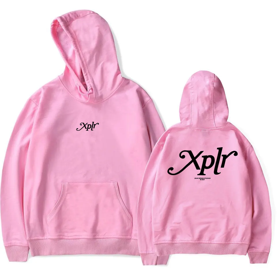 XPLR Minimal LOGO Hoodies Inverno Moda Casual Streetwear Sam e Colby Merch Pullovers Impresso Camisola