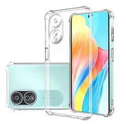 Shockproof Clear Soft Silicone Transparent Back Cover with Protective Camera Design for ABS (For Oppo A58 4G)