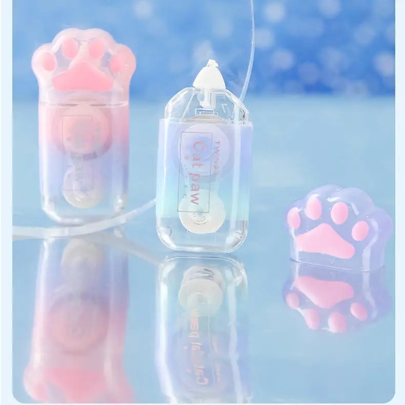 Correction tape supplies Cat Claw Shapr 5mm * 6m White Out Cute kawaii Gradient Correction Tape Pen School Office Supplies Stationery