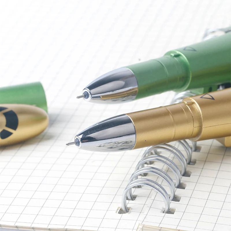 Multifunction Pen Creative Helicopter Airplane Shape Gel Pen 0.5mm Student Writing Office School Stationery Supplies