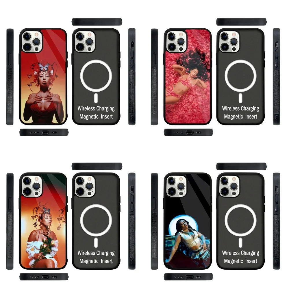 Чехол для телефона Mother K-Kali uchi, прочный магнитный для IPhone 15,14,13,Pro,Max,Plus,11,12,Mini для беспроводной зарядки Magsafe