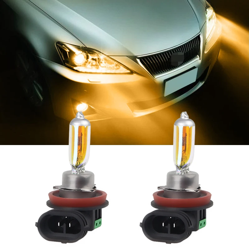 2Pcs Car Light H11 55W 12V Auto Halogen Bulb 6000k 5000k 4300k 2300k Car Head Lamp Headlights Lamps Styling Light Source Parking