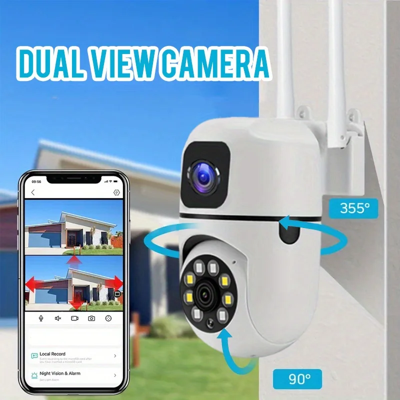 Dual Lens 6MP Home Security Camera YI IOT App Wifi Camera