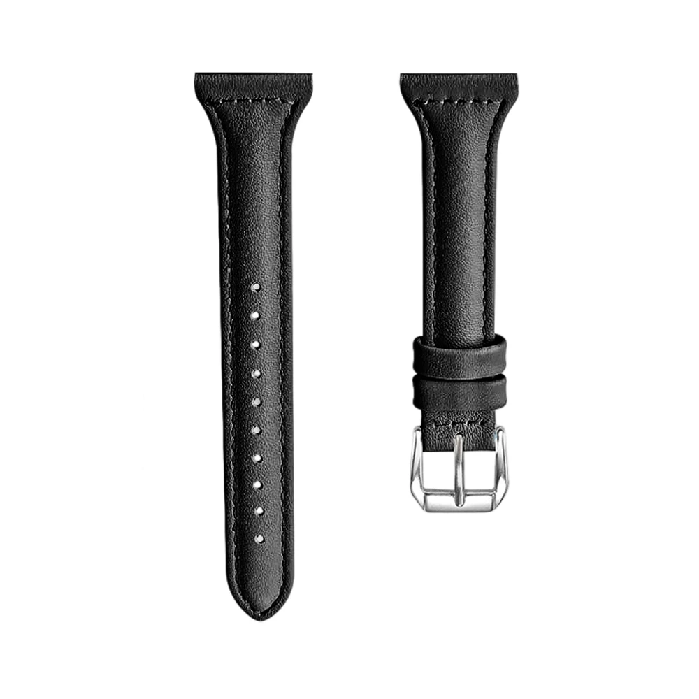 18mm Leather Classic Buckle Wristband - Elegant Replacement Strap