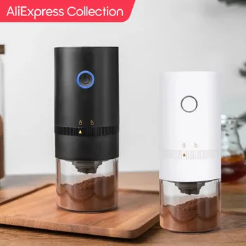 AliExpress 컬렉션 전기 커피 콩 연마기, USB C타입 충전, 미니 커피 콩 밀 연마기, 에스프레소 향신료 연마기