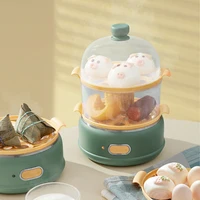 Double layer Egg Boiler Household Electric Egg Cooker Steamer Poacher Multifuctional Corn Milk Heating Breakfast Machine 220V 2