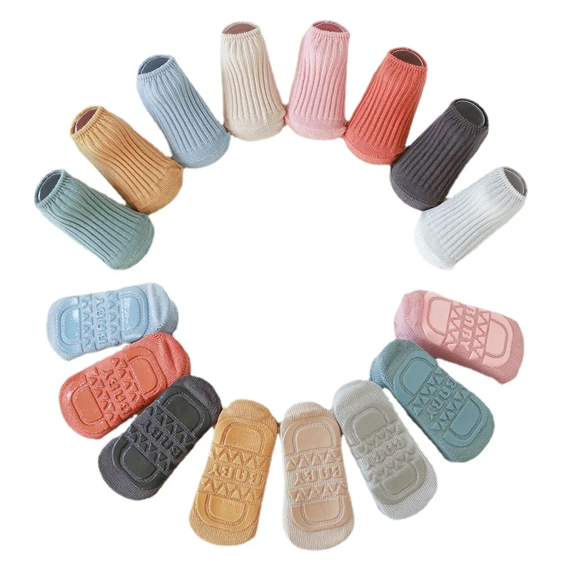 

3pair Newborn Infants Anti Slip Socks Kids Summer Children Boys Girl Cute Knit Invisible Non-slip Sock Baby Accessories Clothes