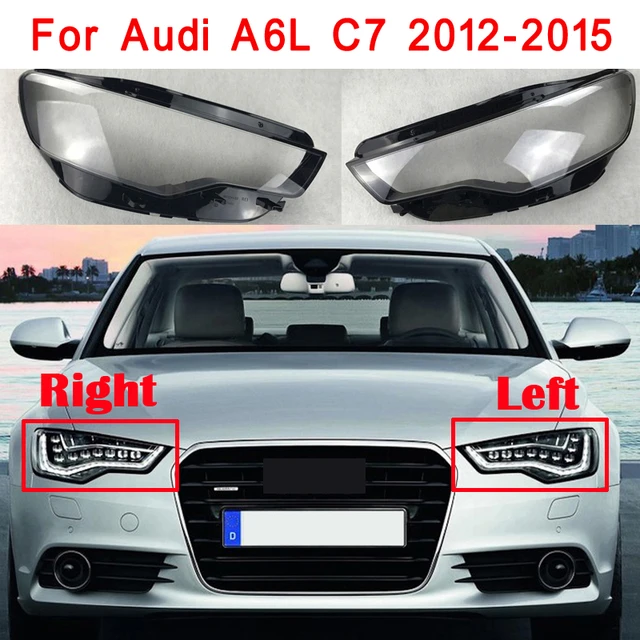 Couvercle de lentille de phare avant de voiture, étui de voiture, abat-jour  en verre pour Audi A6 C7 2012 – 2015 - AliExpress