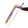 The Hyrule Fantasy Weapon Zeldas Master Sword Hylian Shield 80cm PU Samurai Sword Weapon Model Collection Crafts Cosplay Props 6