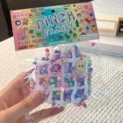 Enchanting Halloween Cat Paw Squishy Toy - Dark Starry Sky Series (Blue Waffle)