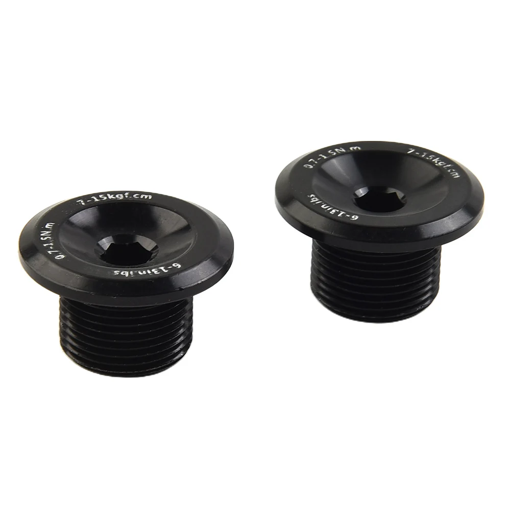 

Motor E-bike Bolt Crank Screw Replacement Parts 23.8mm Nut 2PCS Aluminum Alloy Black High Quality For Electric Bicycle