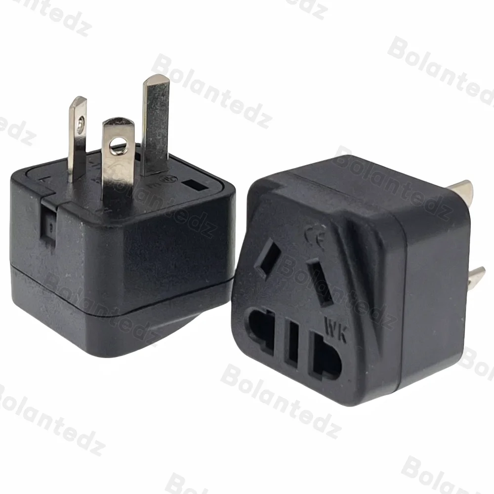 1Pcs EU AU US Japan To AU 3 Pin Power Converter 10A250V Australian ...