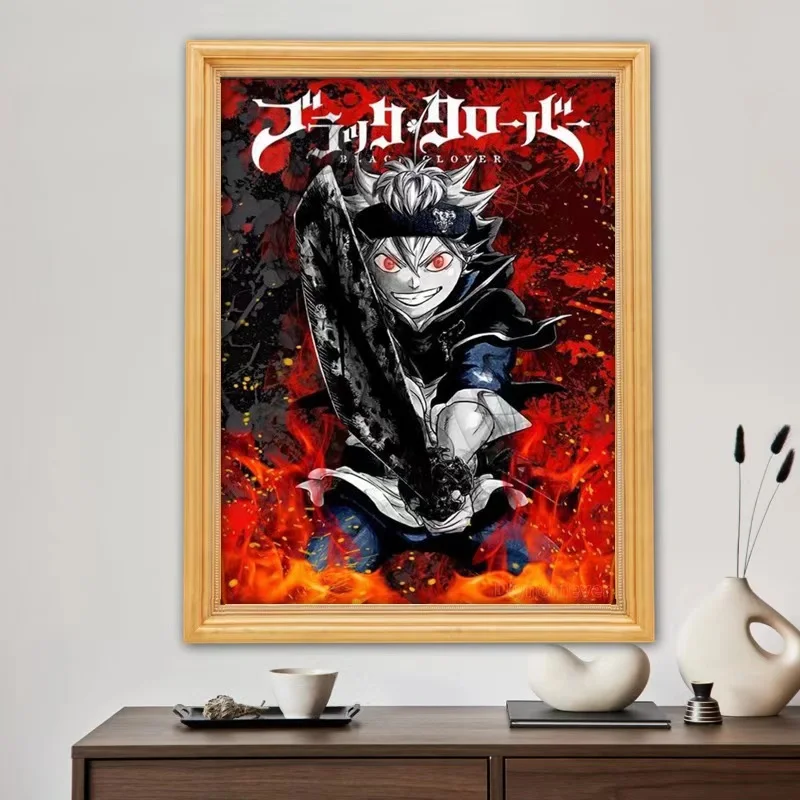 Black Clover DIY Diamond Painting Mosaic Japan Anime 2024 New Embroidery Jewelry Cross Stitch Home Decor Children's Gift Crafts