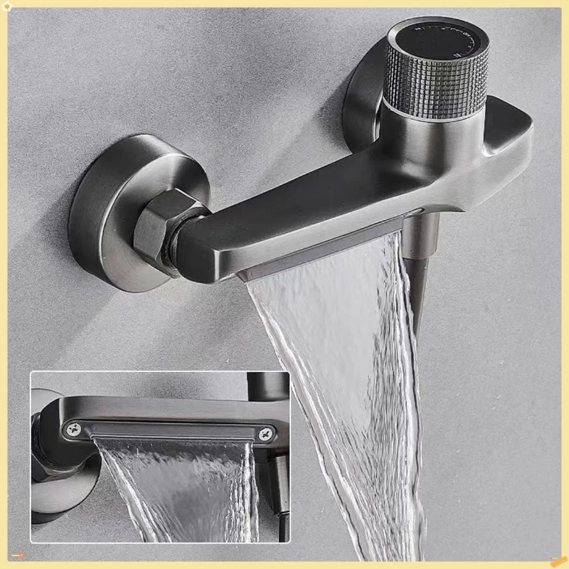 ติดผนังร้อนเย็นทองเหลืองก๊อกน้ําวาล์วผสมอ่างอาบน้ําก๊อกน้ําผู้ถือเดี่ยว Dual Control ห้องน้ําผสม TAP 1