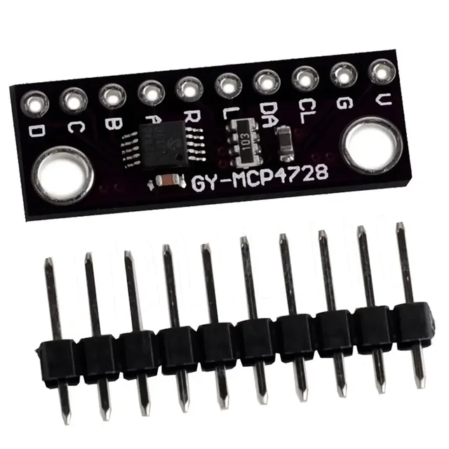 I2C Digital MCP4728 12 Bits To Analog Converter GY-MCP4728 Low Power Consumption DAC Breakoout Sensor Module for Arduino