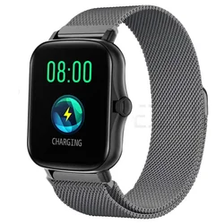 Premium Metal Magnetic Loop Watch Bracelet, 20mm & 22mm Strap for 20mm watch band (Gun 20)