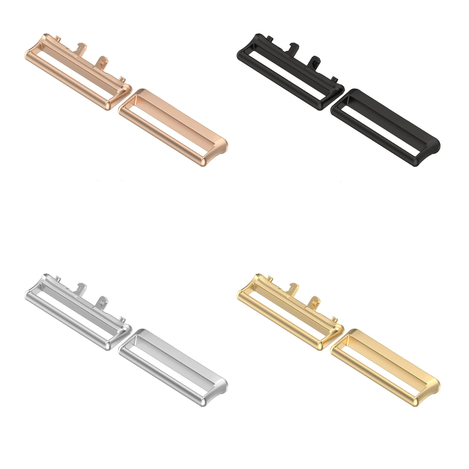 Stainless Steel Metal Connector Adapter for 18mm Bands - Premium Accessory for Fitness Trackers