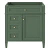 30'' Bathroom Vanity without Top Sink, Modern Bathroom Storage Cabinet with 2 Drawers and a Tip-out Drawer (NOT INCLUDE BASIN) 1