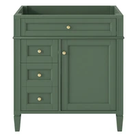 30'' Bathroom Vanity without Top Sink, Modern Bathroom Storage Cabinet with 2 Drawers and a Tip-out Drawer (NOT INCLUDE BASIN) 1