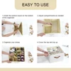 Fabric Shoe Organizer Foldable Shoe Storage Bin with Clear Lid Shoe Storage Box Adjustable Dividers for Sneakers Loafers Sandals 4