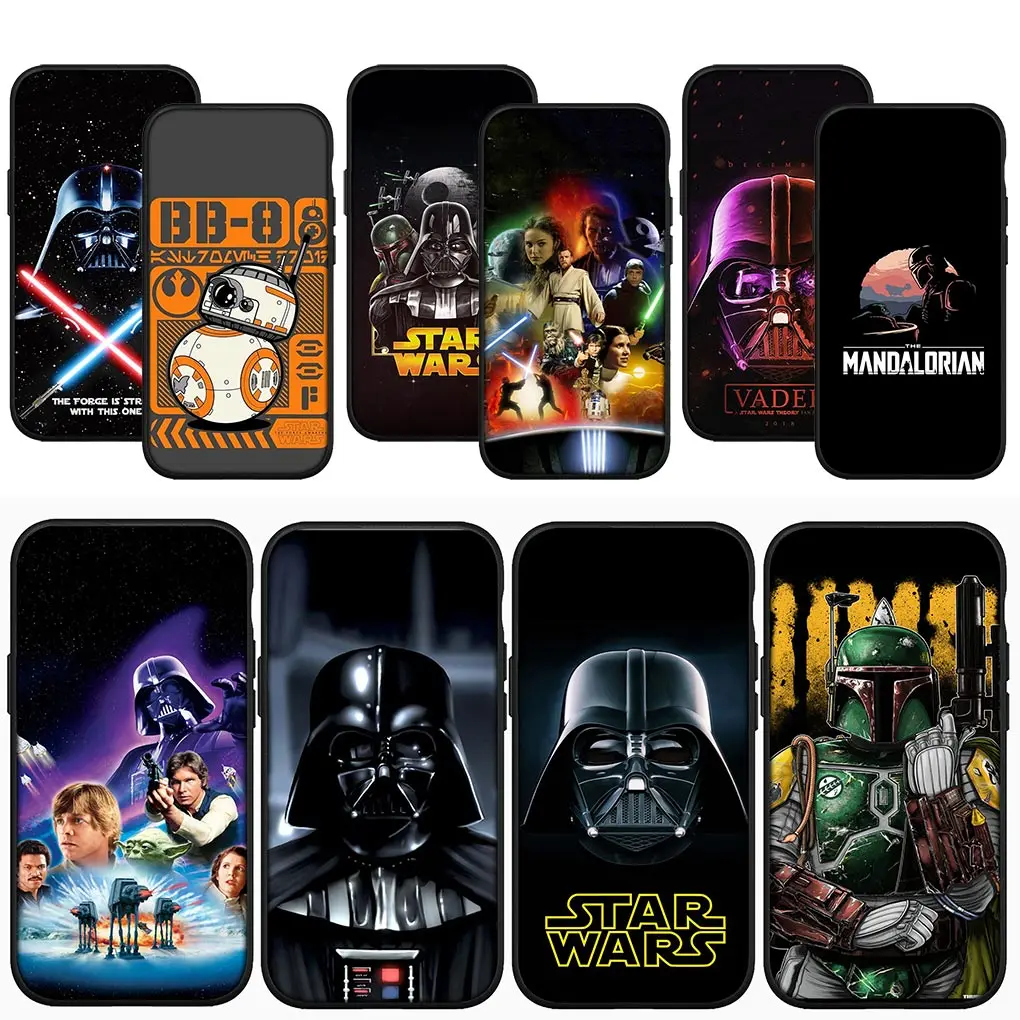 Stars Yoda Wars Darths Vaders Custodia Morbida Per Telefono Per Apple Iphone 15 14 13 12 11 Pro Xs Max Xr 6 6S Plus + Se 14 + Custodia