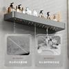 Storage rack Kitchen bathroom towel punch free bathroom wall mounted storage rack 4