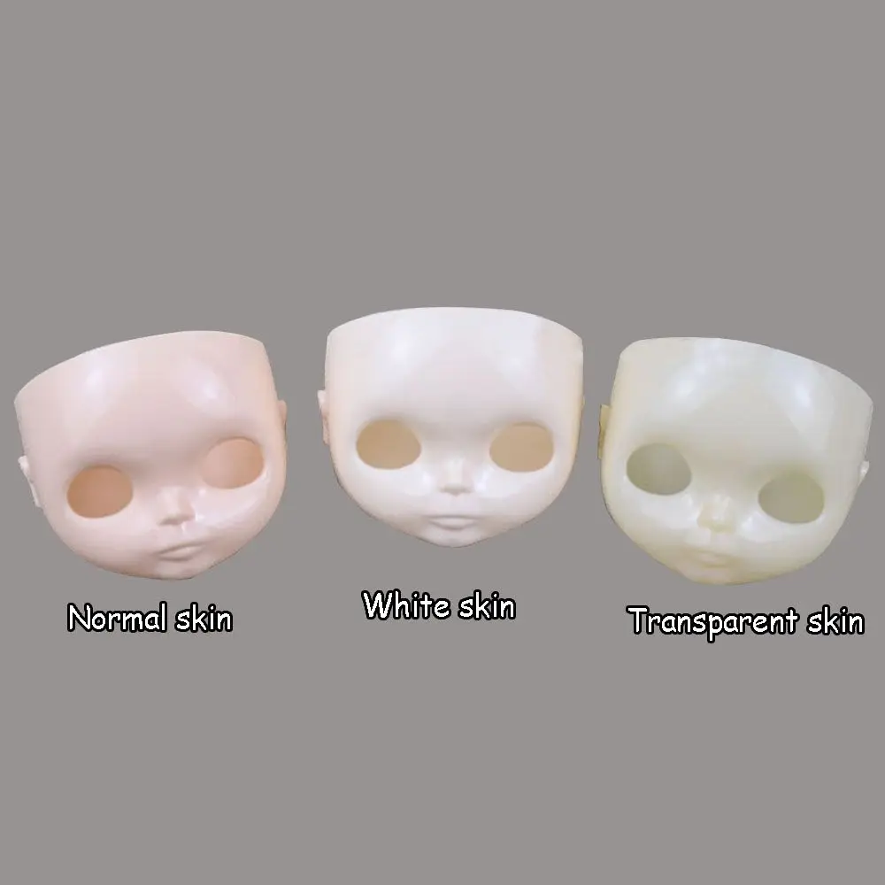 1/6 Blyth DIY Doll Factory Dolls Faceplate With Backplate 30cm Plastic Blyth No Makeup Face and Screw Toys Accessories