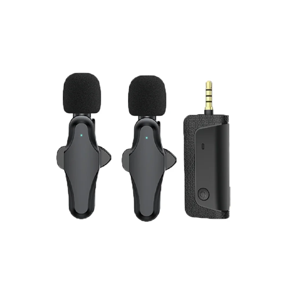 Microfone sem Fio Lavalier Noise Reduction Aux para Megafones Alto-falante Amplificador Câmera Computador Telefone Móvel 3.5 mm 2023 K35pro