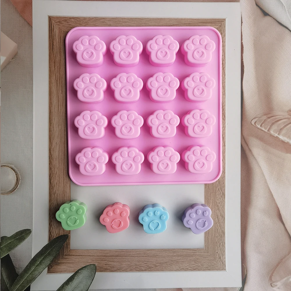 

Silicone Cake Mold Food-grade Cat Claws Shape Multiple Use Jelly Chocolate Biscuit Ice Tray Baking Mold Kitchen Tools