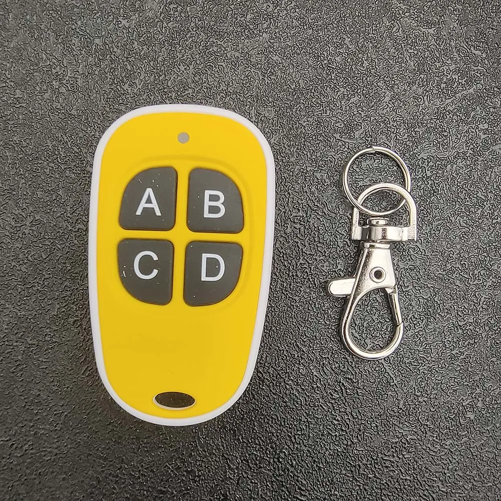 6 colors Hot Wireless 433Mhz Remote Control Copy Code Remote 4 Channel Electric Cloning Gate Garage Door Auto Keychain