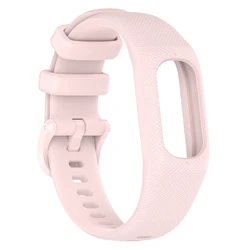 Sport Silicone Watchband with Protective Case for Enhanced Comfort and Style (Light Pink)