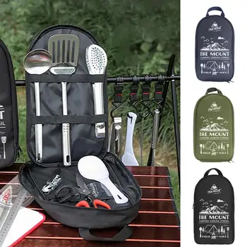 Camping Cooking Set Camp Cooking Set Travel Utensils 9pcs Camping Cooking Gear Spatula Tongs Spoon Camp Cookware Camping Kitchen 2