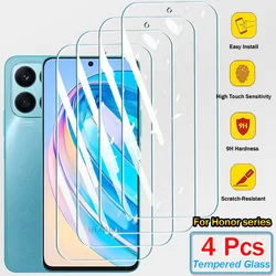 Premium Tempered Glass Screen Protector - Superior Protection - 4Pcs Glass (Honor X6)