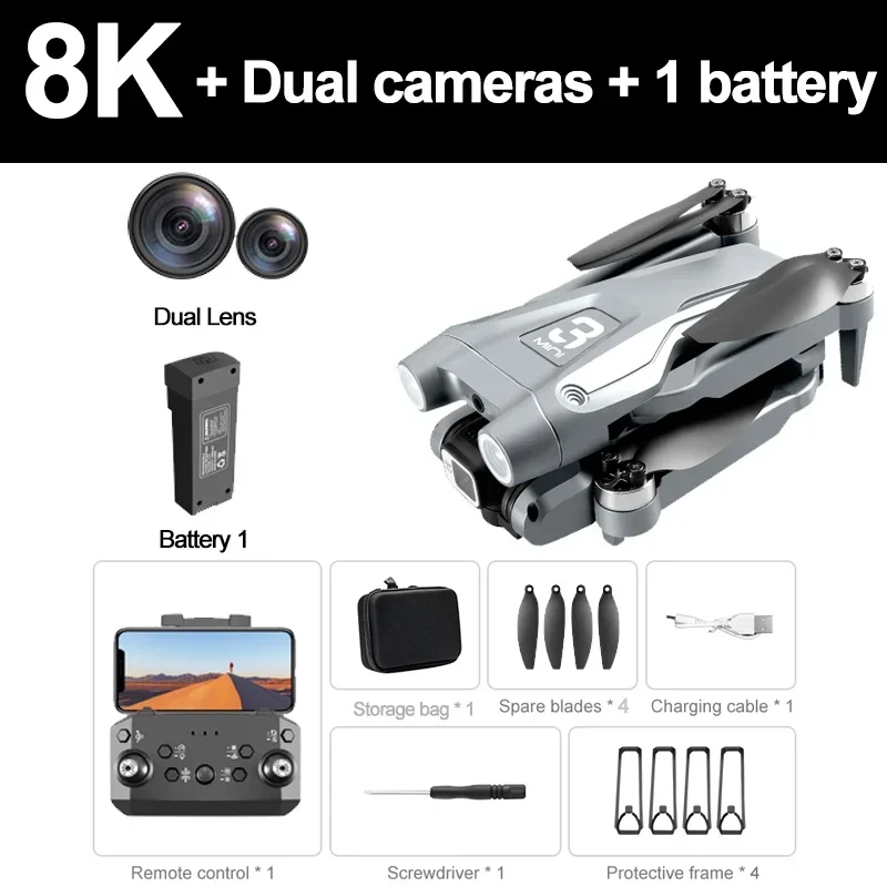 Mini Drone Z908 Pro / Z908 MAX Avec Caméra HD 4K – Neuf, Taille 250