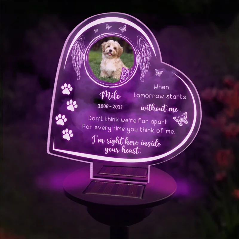 Pet Memorial Solar Night Light 3