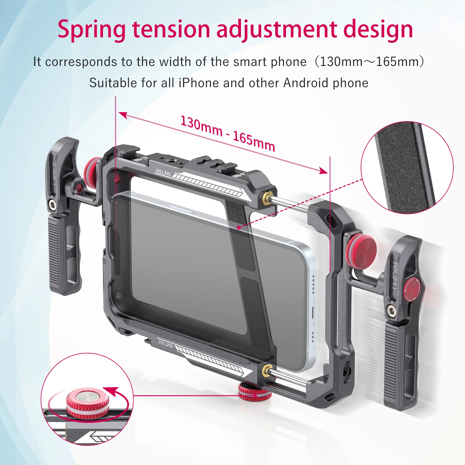 Ulanzi Lino Universal Smartphone Cage with Side Handle Rig 6