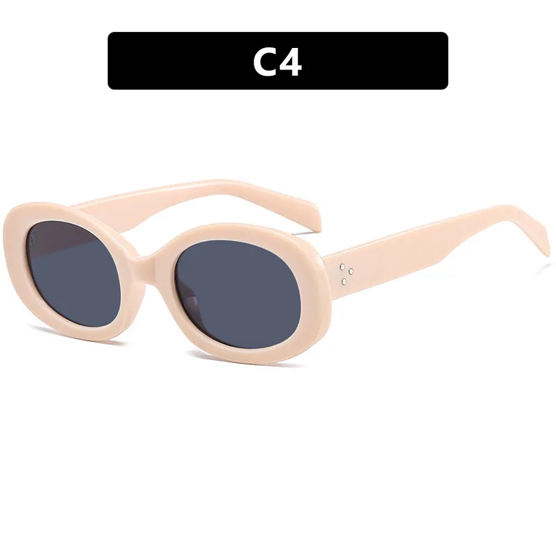 Gold 'Stretch Oval' sunglasses Balenciaga - Vitkac France